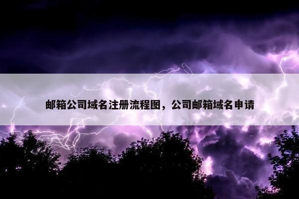 邮箱公司域名注册流程图，公司邮箱域名申请