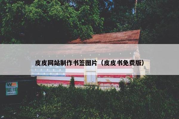 皮皮网站制作书签图片（皮皮书免费版）