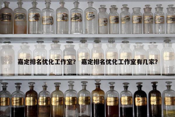 嘉定排名优化工作室？ 嘉定排名优化工作室有几家？