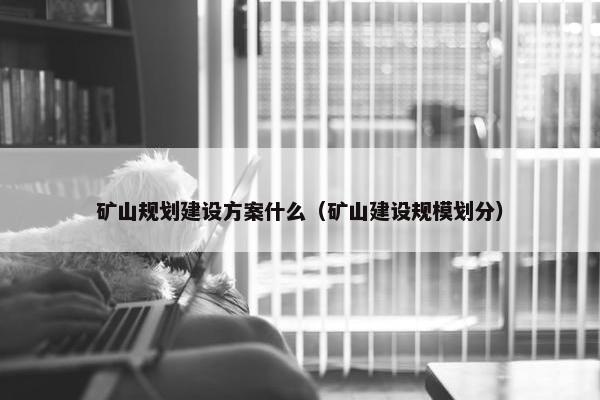 矿山规划建设方案什么（矿山建设规模划分）