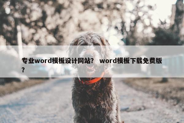 专业word模板设计网站？ word模板下载免费版？