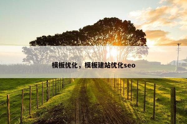 模板优化，模板建站优化seo