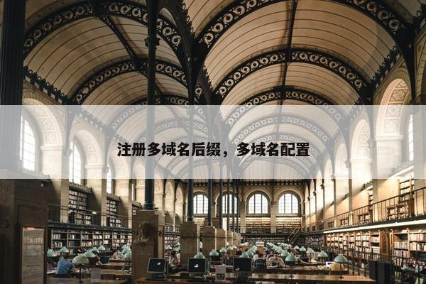 注册多域名后缀，多域名配置
