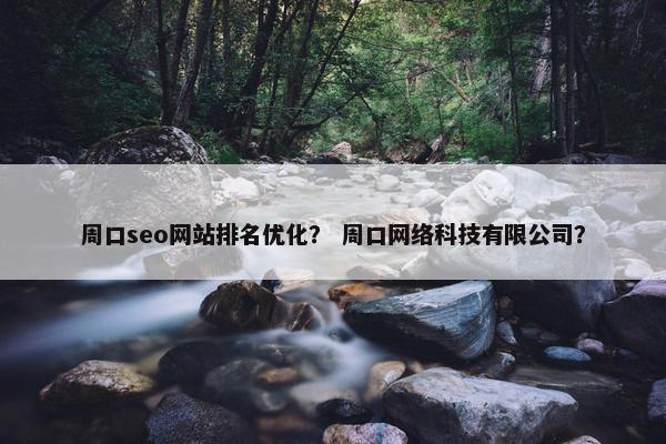 周口seo网站排名优化？ 周口网络科技有限公司？