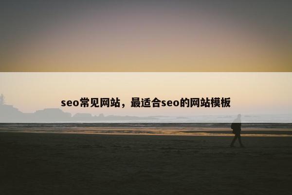 seo常见网站，最适合seo的网站模板