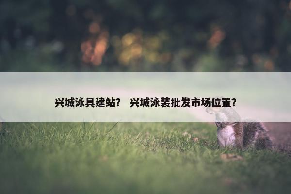 兴城泳具建站？ 兴城泳装批发市场位置？