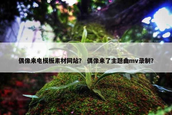 偶像来电模板素材网站？ 偶像来了主题曲mv录制？