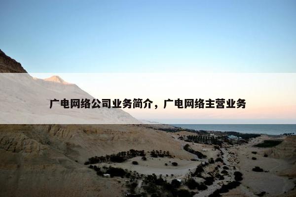 广电网络公司业务简介，广电网络主营业务