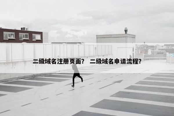 二级域名注册页面？ 二级域名申请流程？