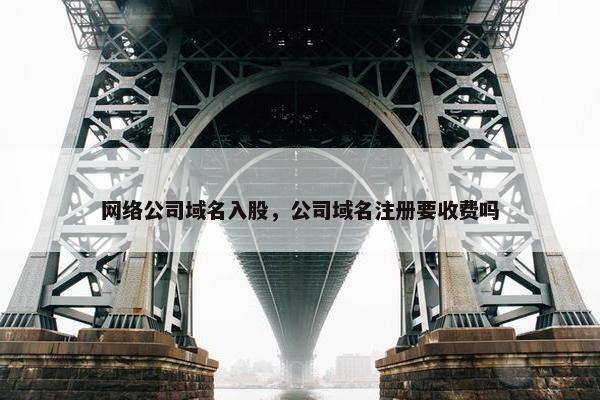 网络公司域名入股，公司域名注册要收费吗