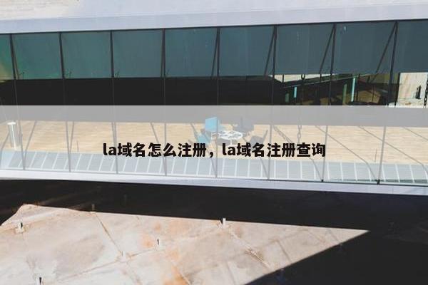 la域名怎么注册，la域名注册查询