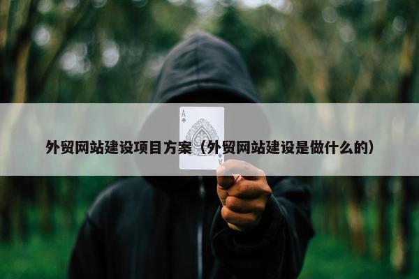 外贸网站建设项目方案（外贸网站建设是做什么的）