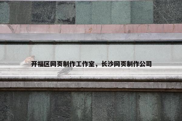开福区网页制作工作室，长沙网页制作公司