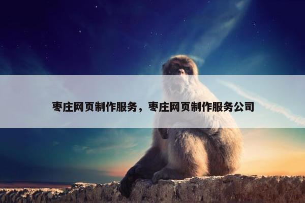 枣庄网页制作服务，枣庄网页制作服务公司