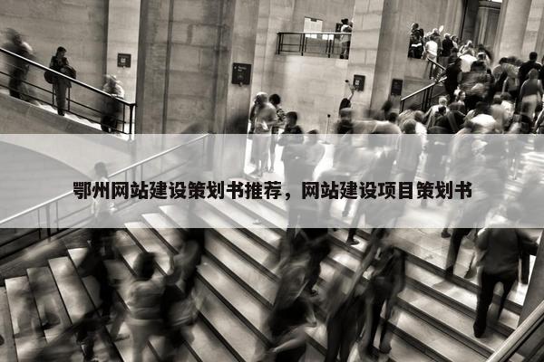 鄂州网站建设策划书推荐，网站建设项目策划书