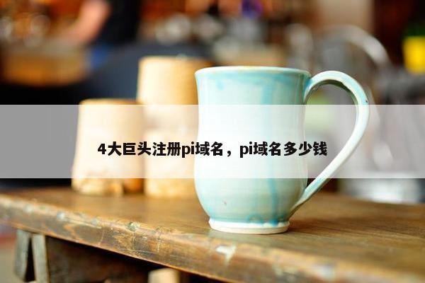 4大巨头注册pi域名，pi域名多少钱