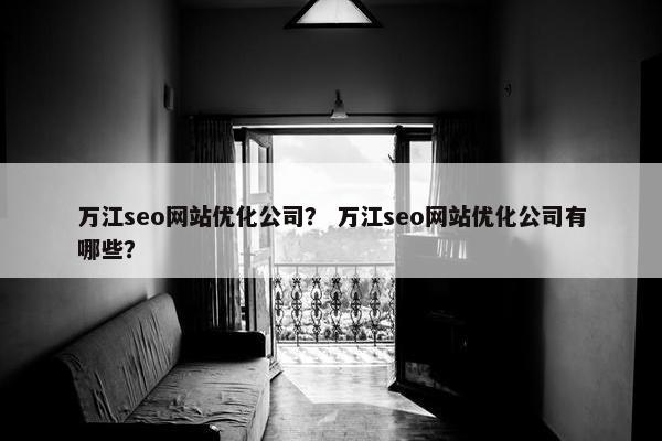 万江seo网站优化公司？ 万江seo网站优化公司有哪些？