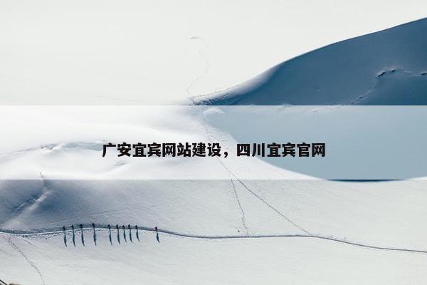 广安宜宾网站建设，四川宜宾官网