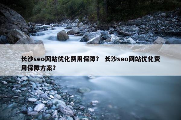 长沙seo网站优化费用保障？ 长沙seo网站优化费用保障方案？