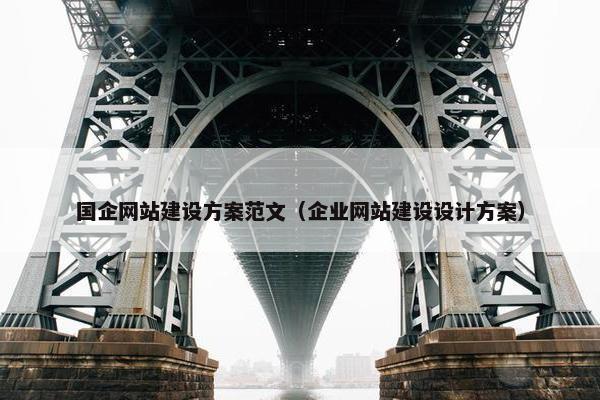 国企网站建设方案范文（企业网站建设设计方案）