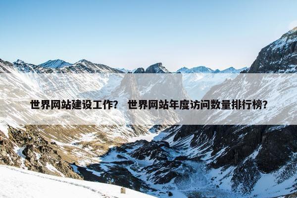 世界网站建设工作？ 世界网站年度访问数量排行榜？