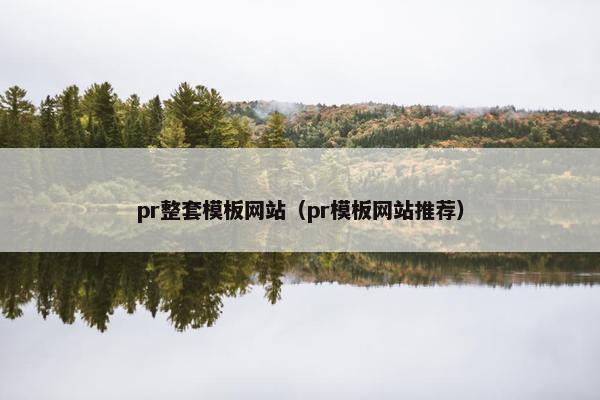 pr整套模板网站（pr模板网站推荐）