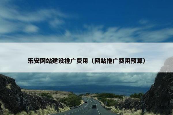 乐安网站建设推广费用（网站推广费用预算）