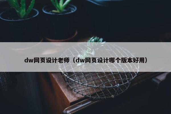 dw网页设计老师（dw网页设计哪个版本好用）