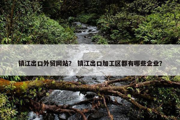 镇江出口外贸网站？ 镇江出口加工区都有哪些企业？