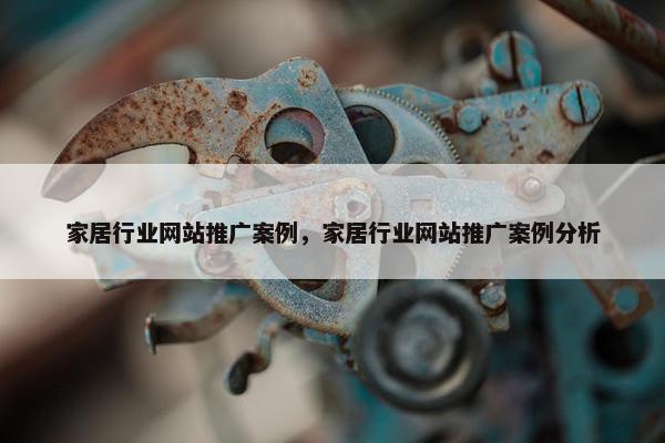 家居行业网站推广案例，家居行业网站推广案例分析