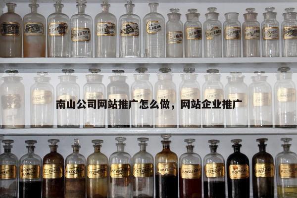 南山公司网站推广怎么做，网站企业推广