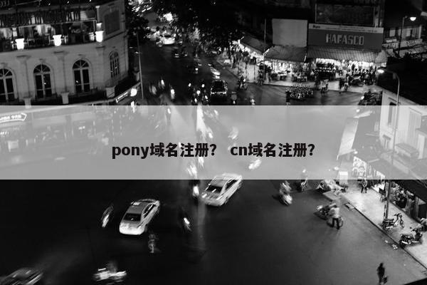 pony域名注册？ cn域名注册？
