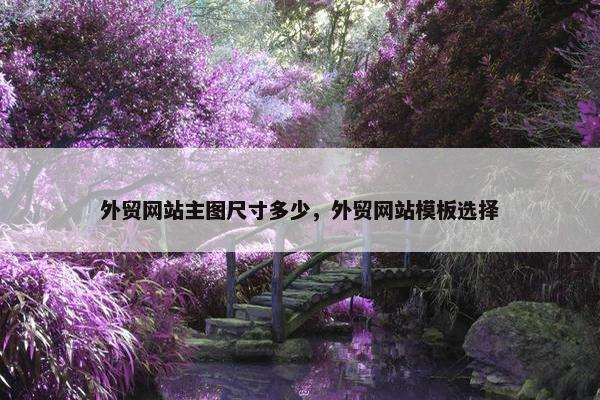 外贸网站主图尺寸多少，外贸网站模板选择