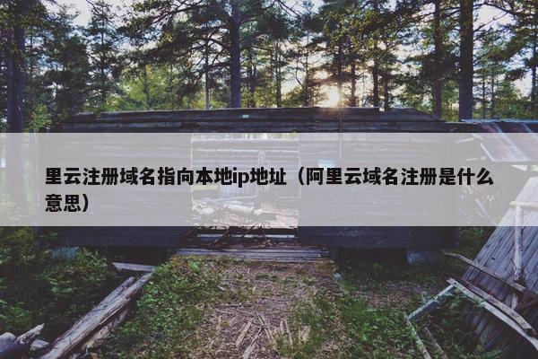 里云注册域名指向本地ip地址（阿里云域名注册是什么意思）