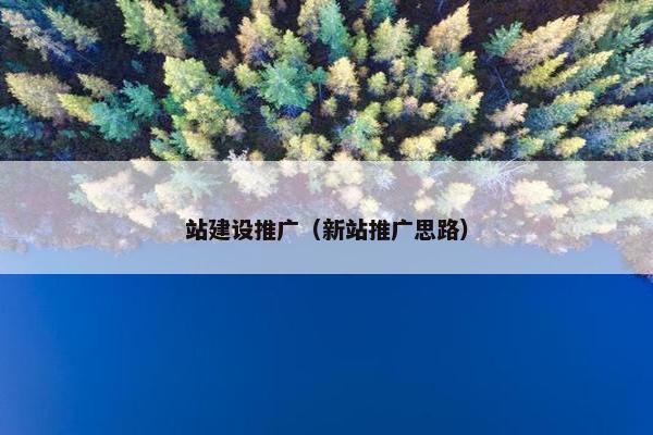 站建设推广（新站推广思路）