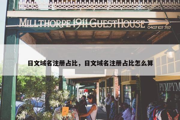 日文域名注册占比，日文域名注册占比怎么算