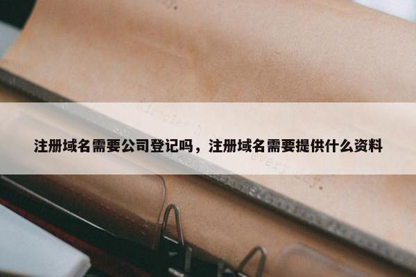 注册域名需要公司登记吗，注册域名需要提供什么资料