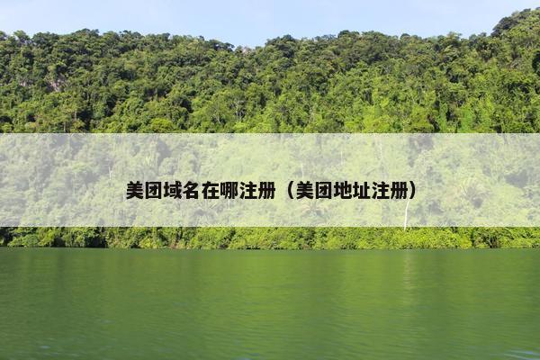 美团域名在哪注册（美团地址注册）