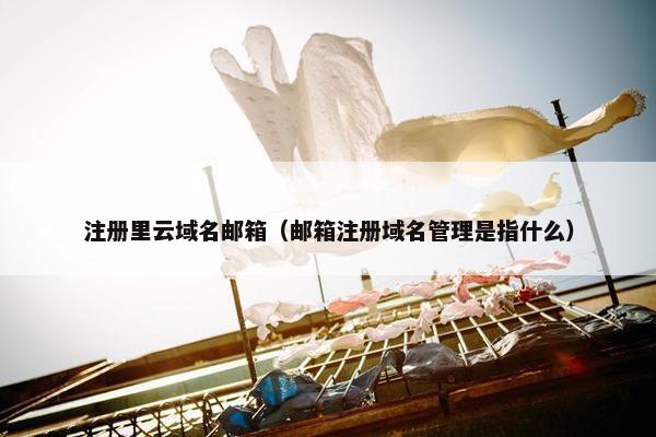 注册里云域名邮箱（邮箱注册域名管理是指什么）