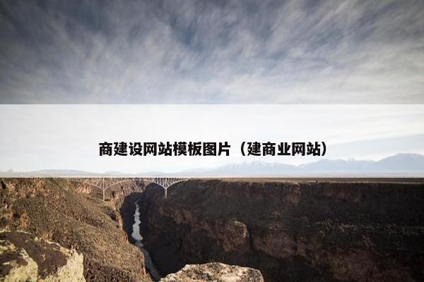 商建设网站模板图片（建商业网站）