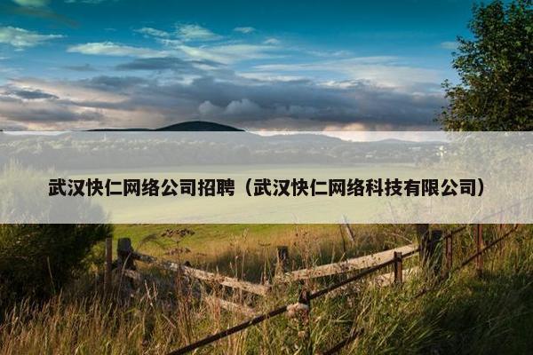 武汉快仁网络公司招聘（武汉快仁网络科技有限公司）